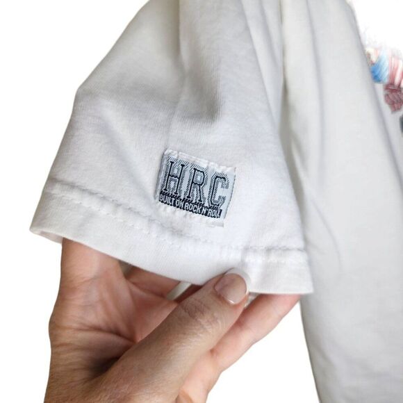 Vintage 80s Hard Rock Cafe Washington Save the Planet Mens Size XL White - Picture 5 of 7